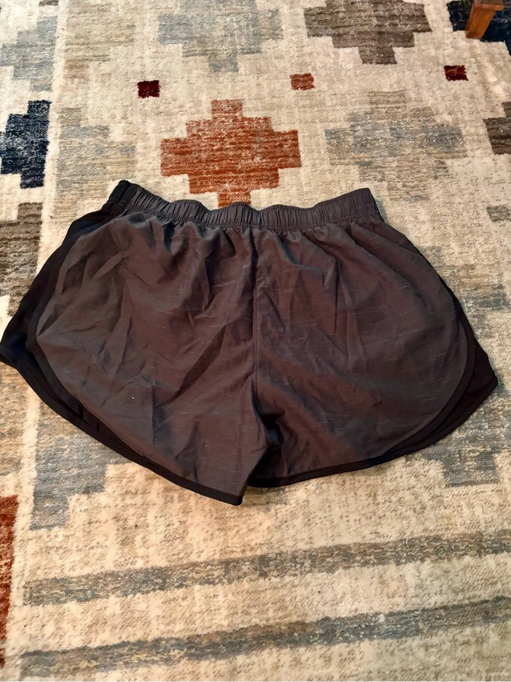 Nike Women's Black Athletic Running Shorts with White Swoosh